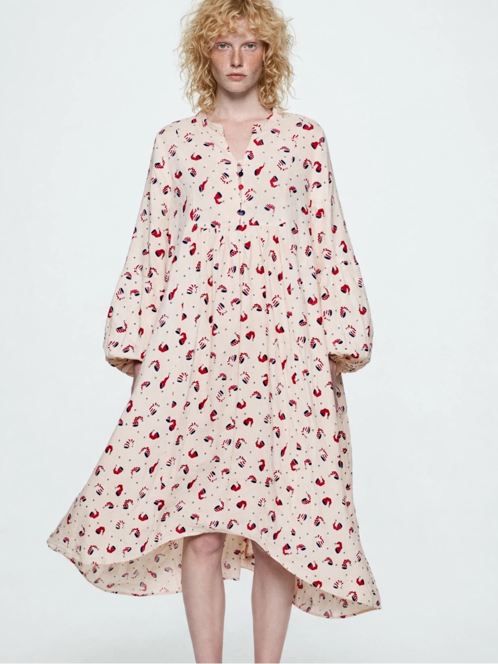 April Cornell Christmas themed dress NWOT